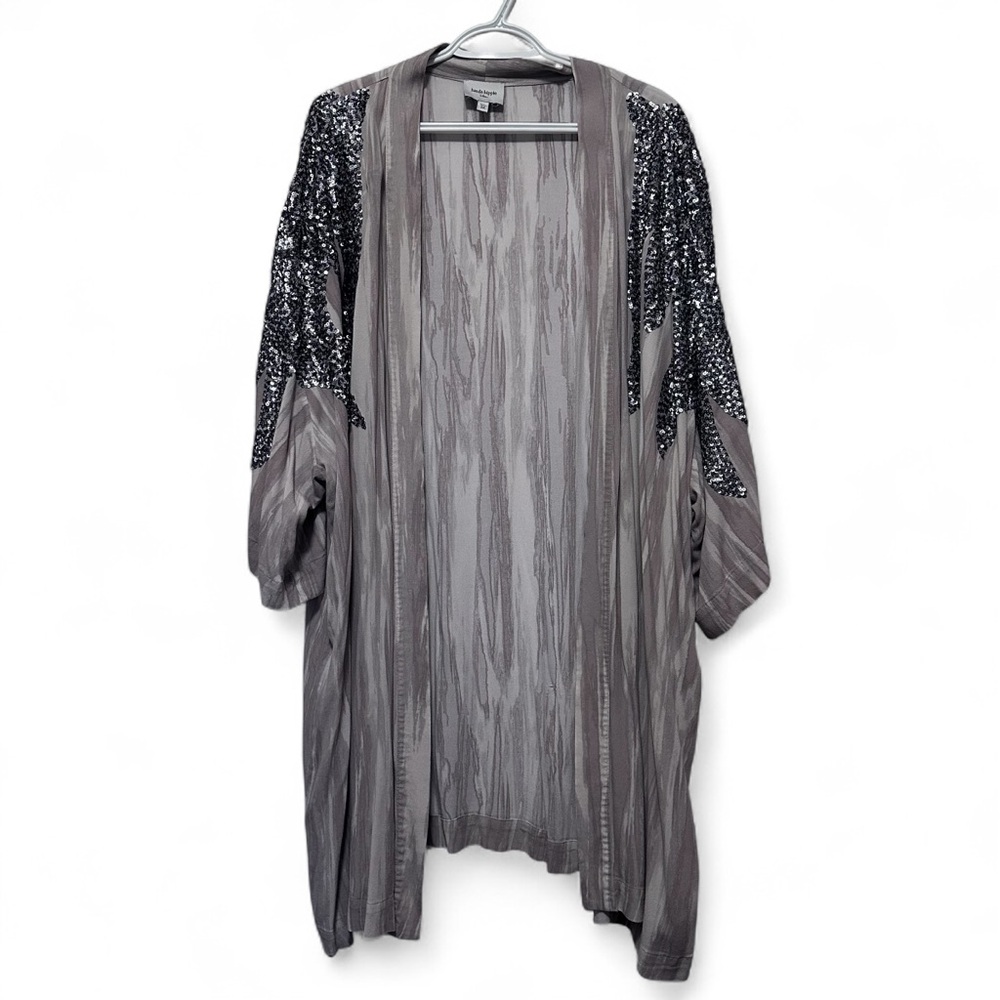 Haute Hippie Gray Sequin Kimono